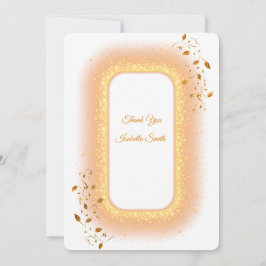 50 y tarjeta de agradecimiento plana fabulosa