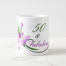 50 y taza fabulosa del jumbo de la fiesta de