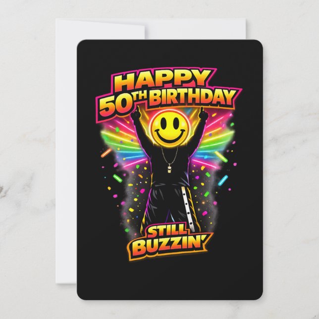 50th Birthday old skool raver Scottish rave scene  (Anverso)