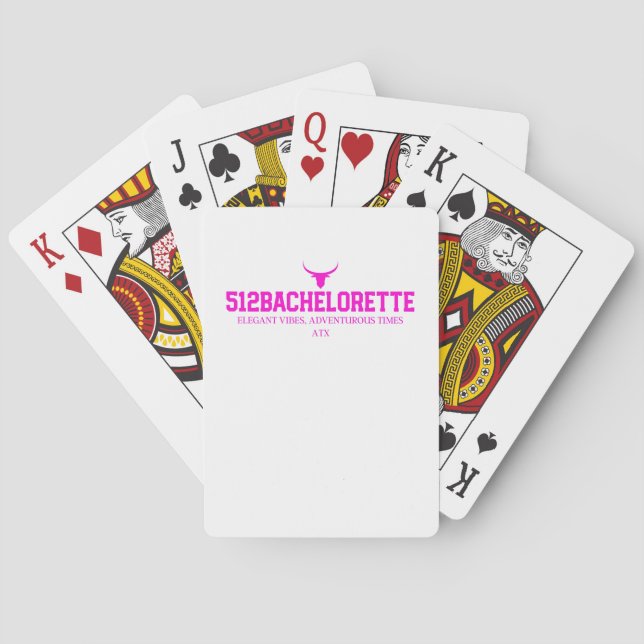 512Bachelorette Mazo personalizado de cartas (Reverso)