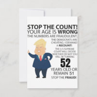 52 años de Trump Feliz cumpleaños presente gracios