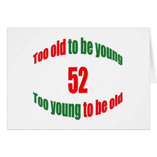 52 demasiado viejo (Anverso (Horizontal))