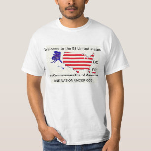52 ESTADOS DEBAJO de la camiseta de DIOS