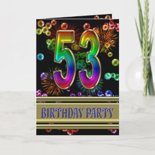 53.ª invitación a la fiesta de cumpleaños
