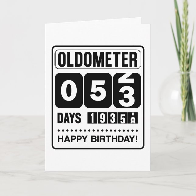 53.ª Tarjeta Oldometer de Cumpleaños (Anverso)