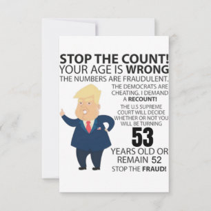 53 años de Trump Feliz cumpleaños presente gracios