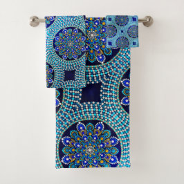 53 kit de toallas de baño azules reales