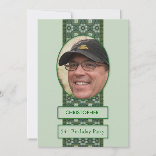 54.ª invitación a fiesta de cumpleaños (Anverso)