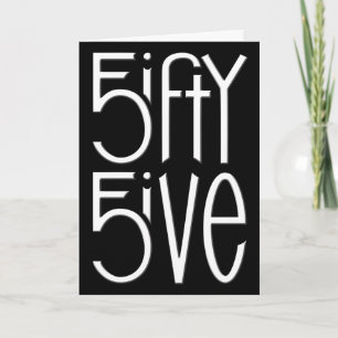555ª tarjeta blanca de cumpleaños