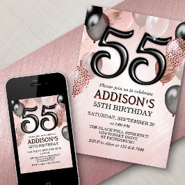 55.ª invitación a los globos Rosas de oro