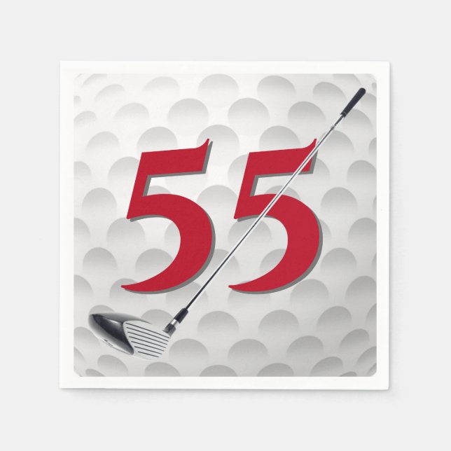 55.ª servilleta del club de golf de cumpleaños (Anverso)