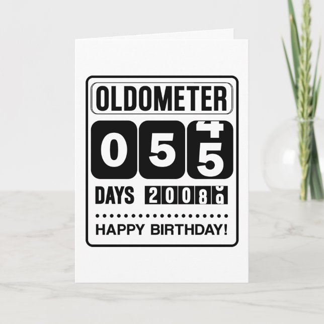 55.ª Tarjeta Oldometer de Cumpleaños (Anverso)
