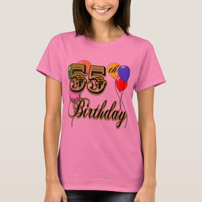 55.a camiseta feliz de la celebración del (Anverso)