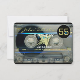 55.a invitación de la fiesta de cumpleaños de la