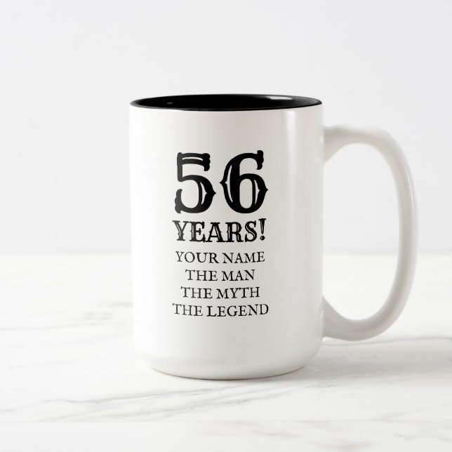 56.a taza de café divertida del regalo de (Derecha)