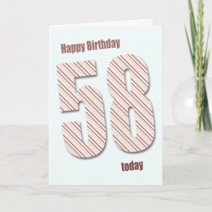 58.ª tarjeta de cumpleaños