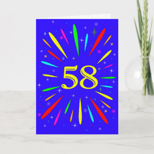 58.ª tarjeta de explosión de cumpleaños