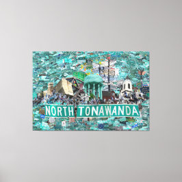 59.26" x 40.00 Lienzo Estirado - Calles de NT 