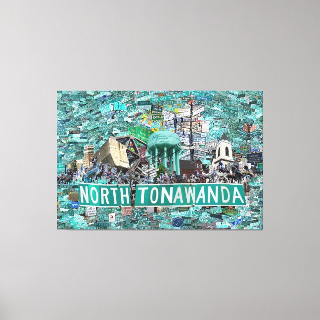 59.26" x 40.00 Lienzo Estirado - Calles de NT  (Anverso)