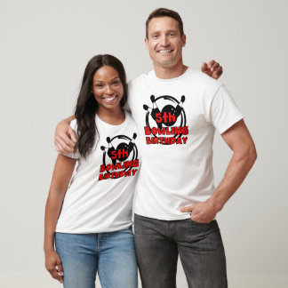 5.ª bolera camisetas y regalos de cumpleaños