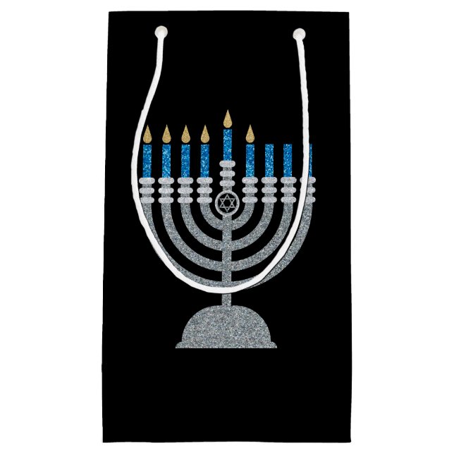 5.ª Bolsa de Regalo Pequeño Purpurina de Hanukkah (Anverso)