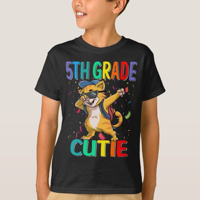 5.ª Camiseta De Gato Cutie (Anverso)