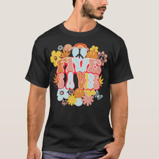 5.ª camiseta retro de cumpleaños 5 es una vibra de
