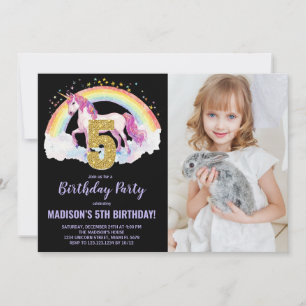 5.ª foto de invitaciones de cumpleaños de Rainbow 