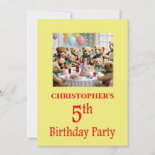 5.ª invitación a la fiesta de cumpleaños Fiesta Te