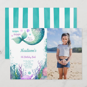 5.ª invitación a la sirena de cumpleaños