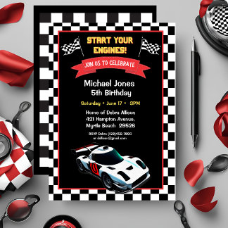 5.ª invitación a los coches de carreras de cumplea