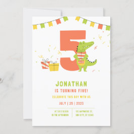 5.ª invitación de cumpleaños