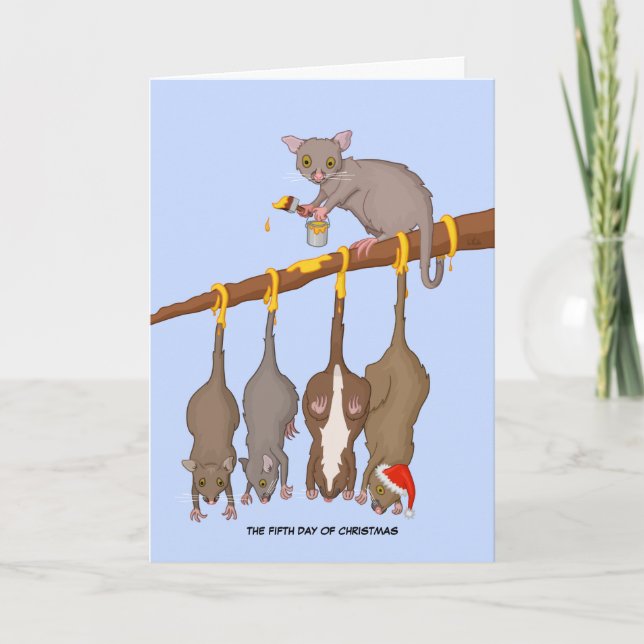 5.ª Tarjeta de Día de los Navidades (5 Anillos de  (Anverso)