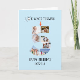 5.ª tarjeta de foto de cumpleaños