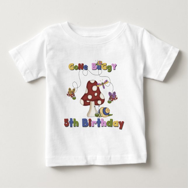 5.º Bug Camisetas de cumpleaños y regalos (Anverso)