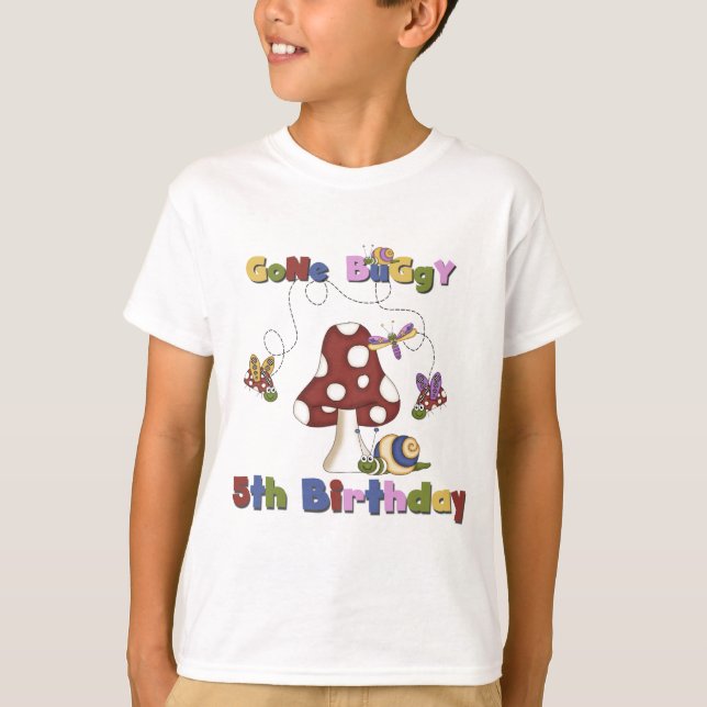 5.º Bug Camisetas de cumpleaños y regalos (Anverso)