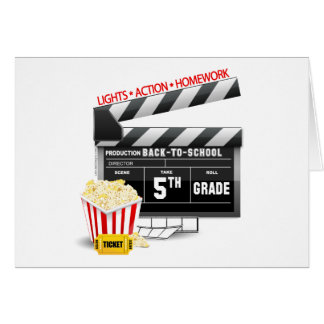 5.º Clapboard de película de grado