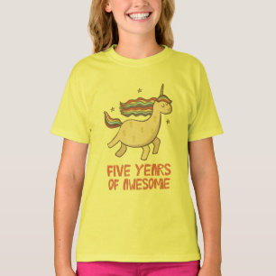 5.º regalo de cumpleaños camiseta cinco años de as
