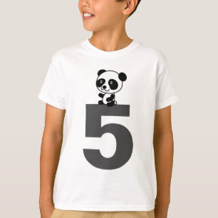 5 AÑOS CINCO Camisetas PANDA BEAR