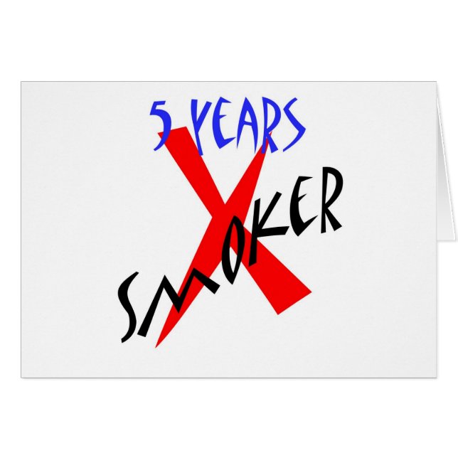 5 años de X-fumador del rojo (Anverso (Horizontal))