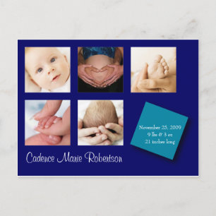 5 Anuncio de nacimiento de la foto