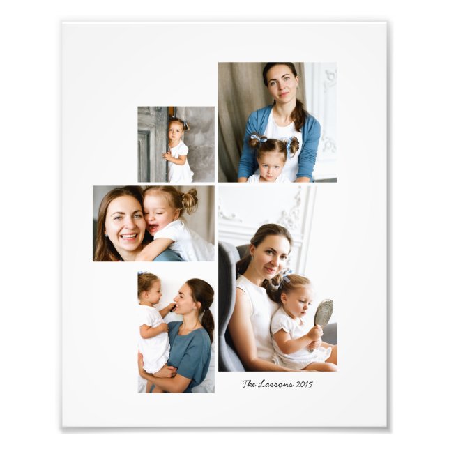 5 Collage de fotos de impresión (Frente)