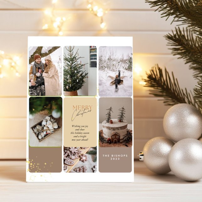 5 Collage de fotos Feliz Saludo de Navidad (Subido por el creador)