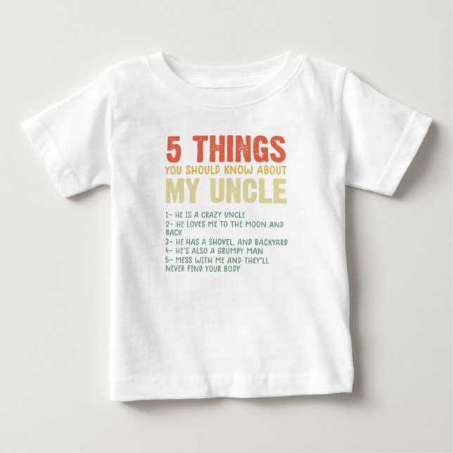 5 cosas que deberían saber sobre mis camisetas de  (Anverso)