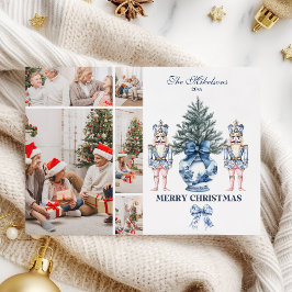 5 Foto Azul Chinoiserie Cascanueces Navidad
