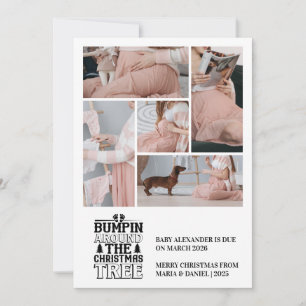 5 Invitación de embarazo en árbol de Navidad