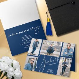 5 Invitación doblada de graduación fotográfica