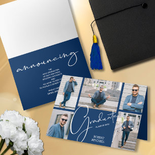 5 Invitación doblada de graduación fotográfica