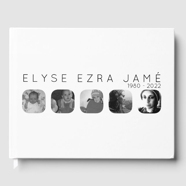 5 libros de invitados funerarios (Anverso)