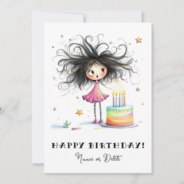 * 5 NOMBRE DE LA FOTO Tarjeta de Cumpleaños Person (Anverso)